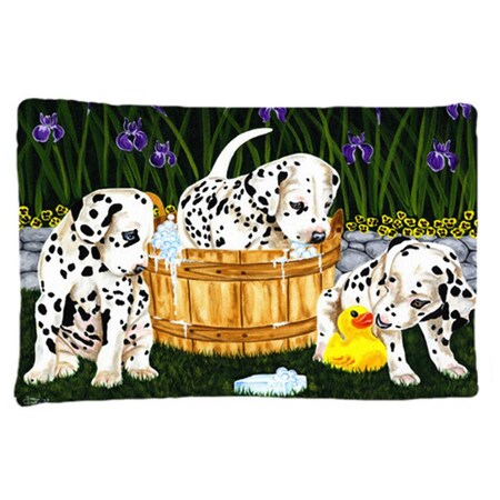 Carolines Treasures Carolines Treasures AMB1320PILLOWCASE Pass the Soap Dalmatian Fabric Standard Pillowcase AMB1320PILLOWCASE